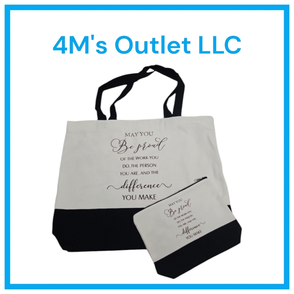 Tote Bag - May You Be Proud of the Work You Do You Make a Difference- Canvas Bag